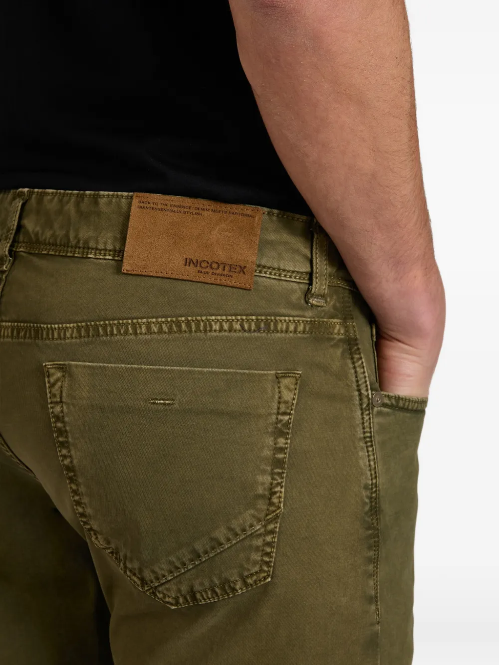 slowear Broek met vijf zakken Groen