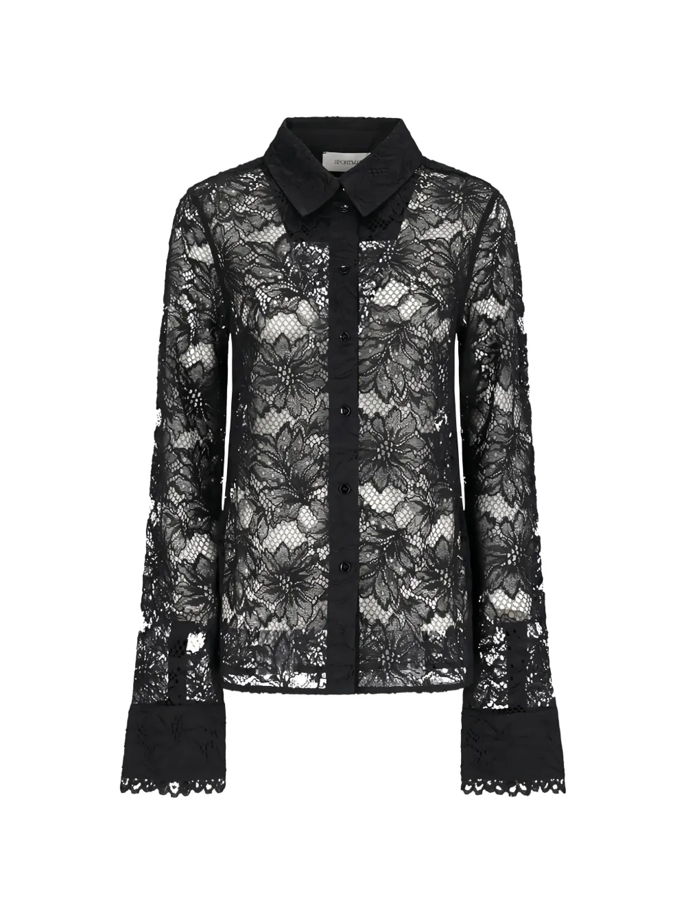 Sportmax floral-lace shirt - Nero