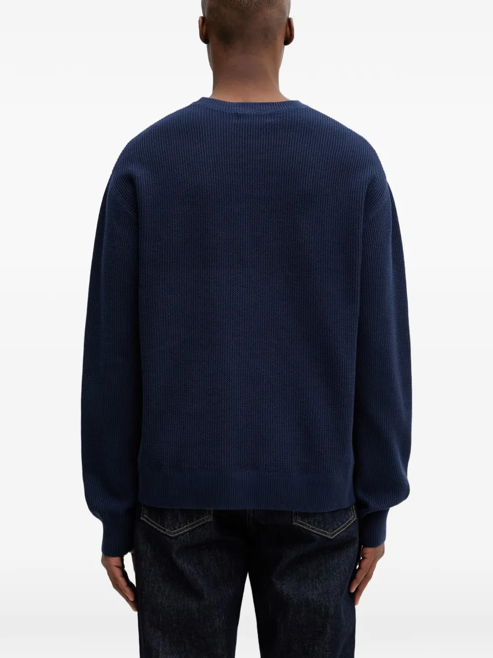 Fred Perry Trui met geborduurd logo Blauw