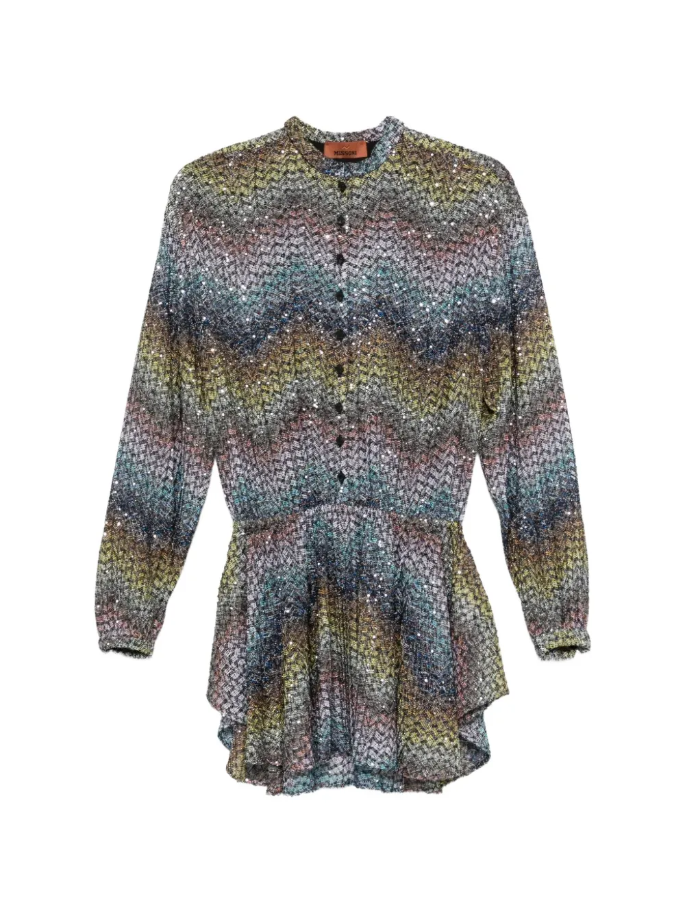 Missoni Abito midi con paillettes - Blu