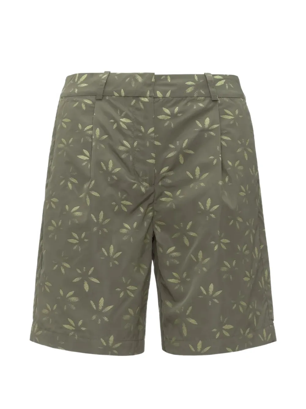 K-Way Larose jacquard-embroidered shorts - Green