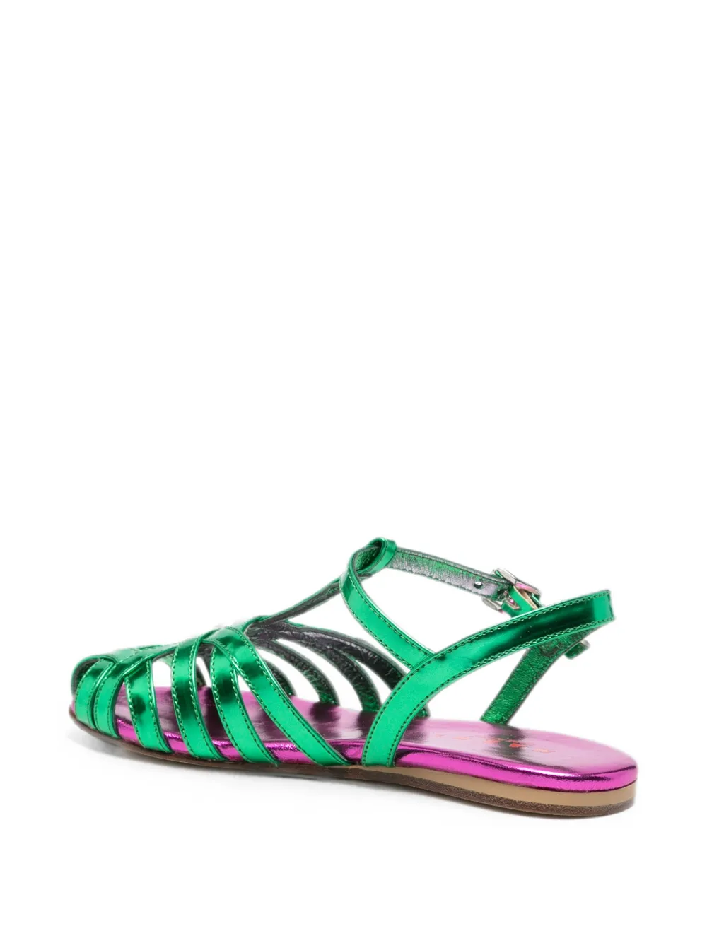 Marni Kids buckle sandals Groen