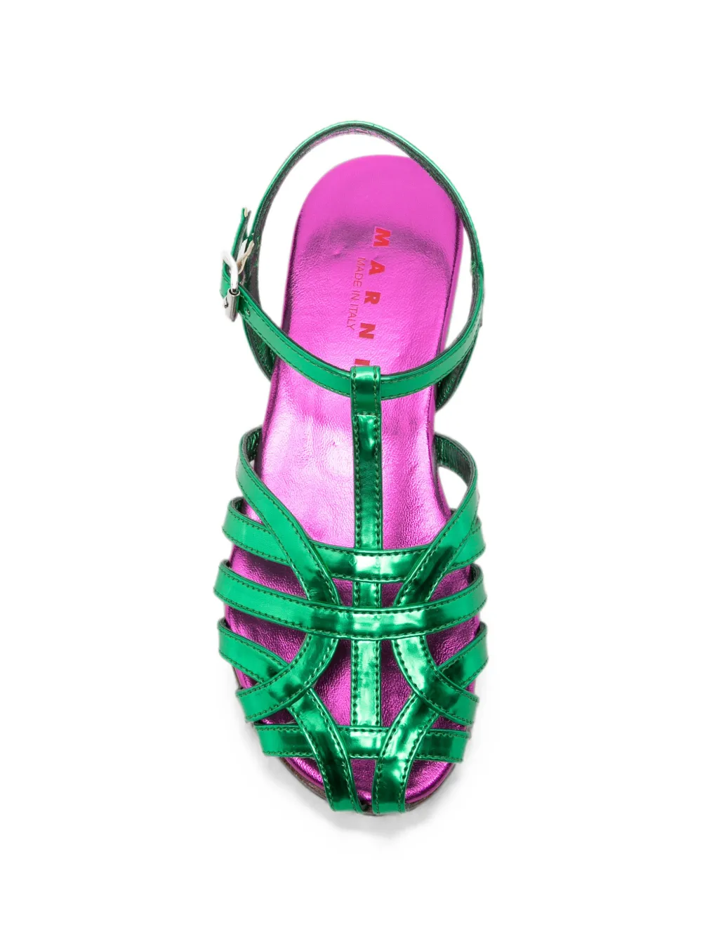 Marni Kids buckle sandals Groen