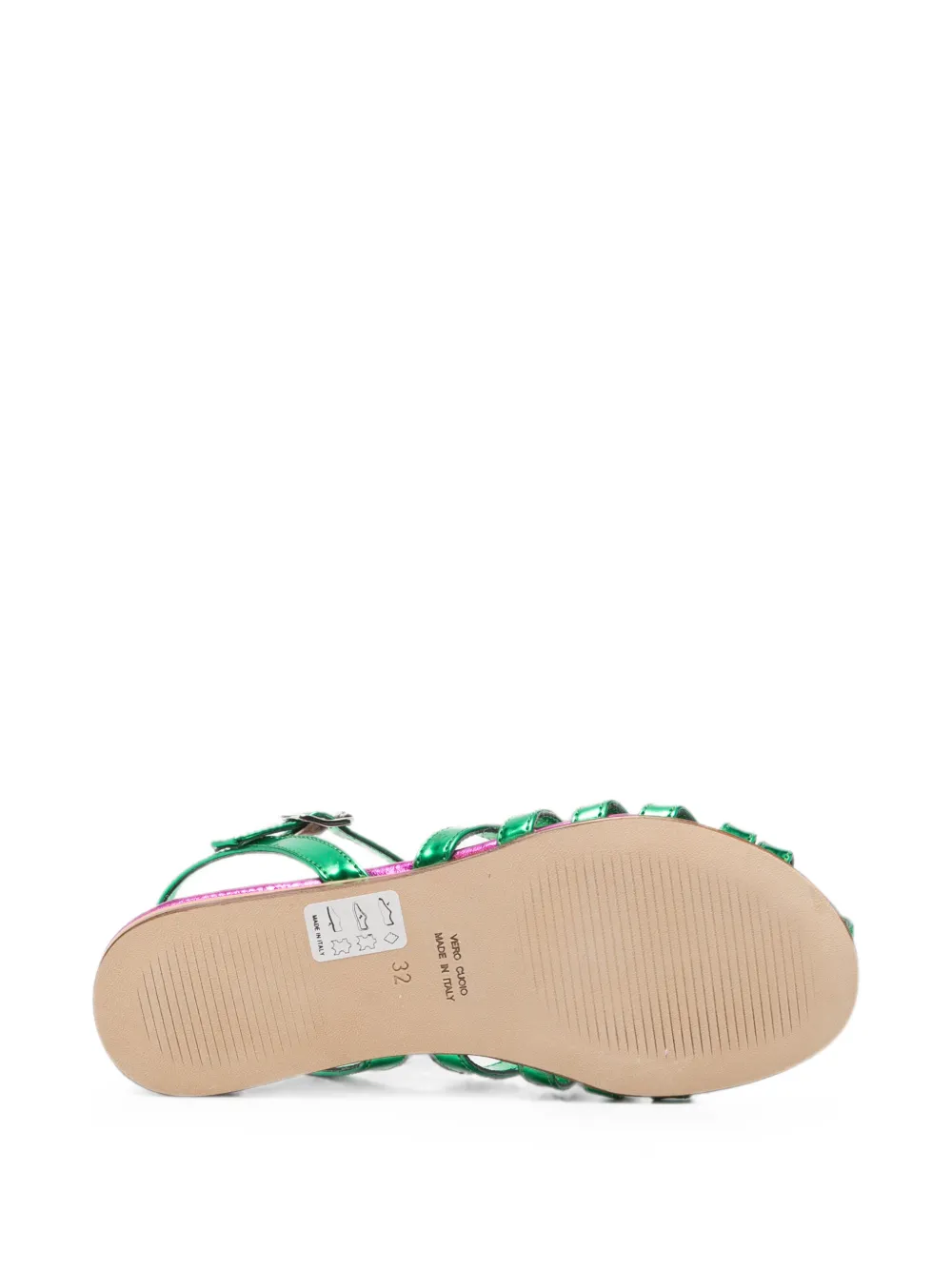 Marni Kids buckle sandals Groen