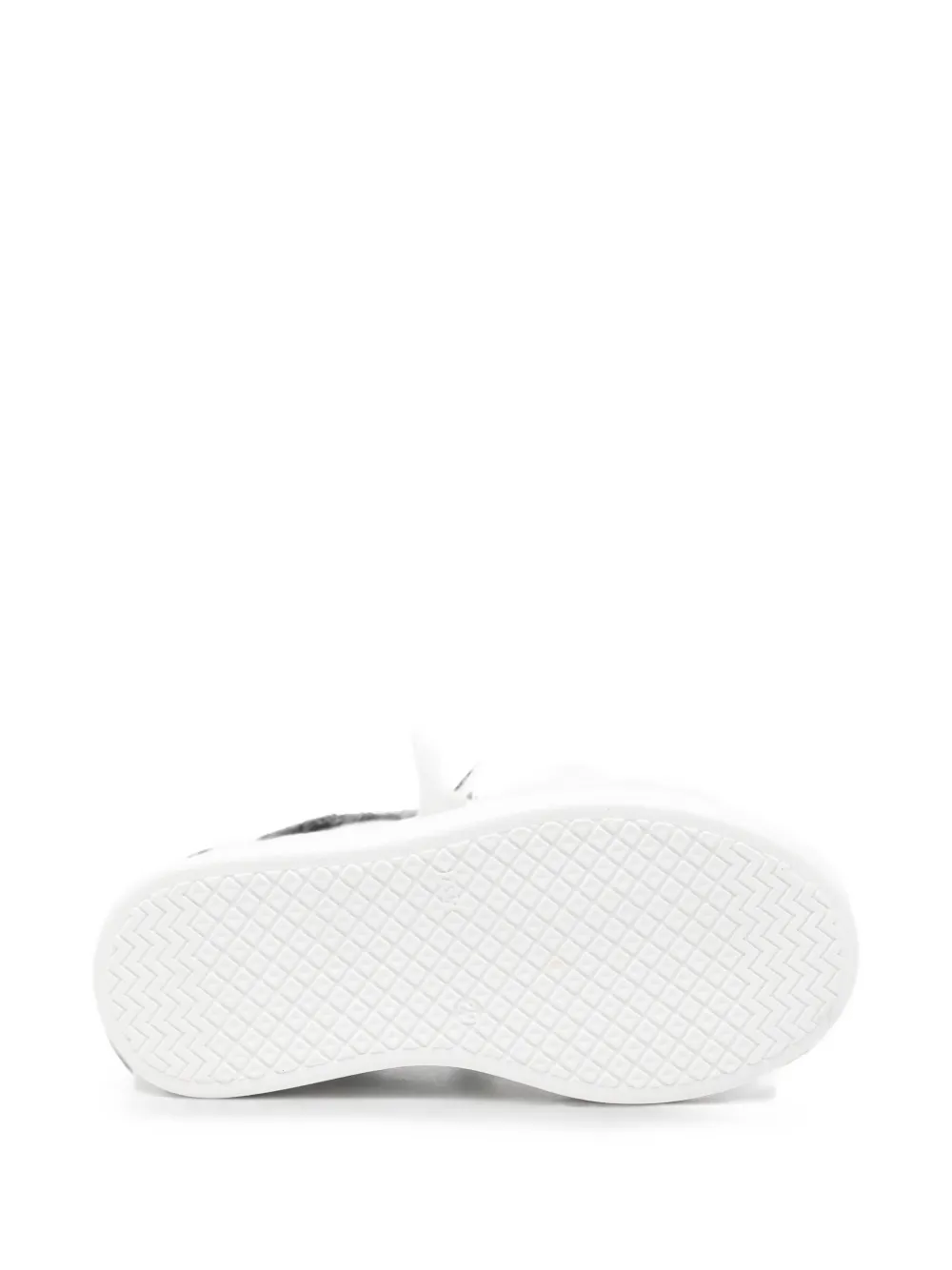 Marni Kids logo-print leather sneakers Wit