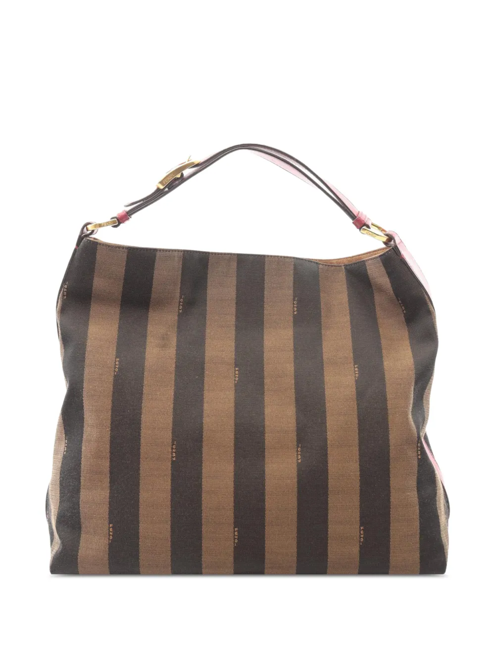 Fendi Pre-Owned 2000-2010 Canvas Pequin shoulder bag - Marrone