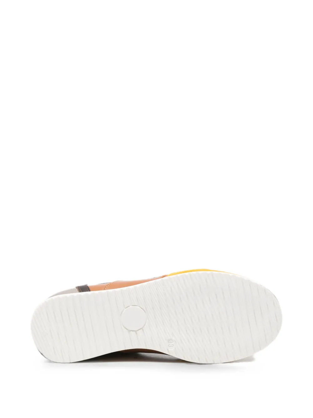 Marni Kids logo-print panelled sneakers Beige
