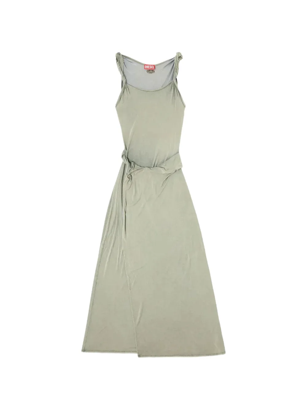 Diesel D-estiga-s1 twisted-strap maxi dress - Verde