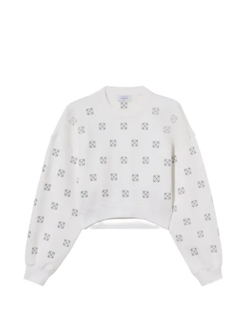 Off-White lurex Little Arrows sweatshirt