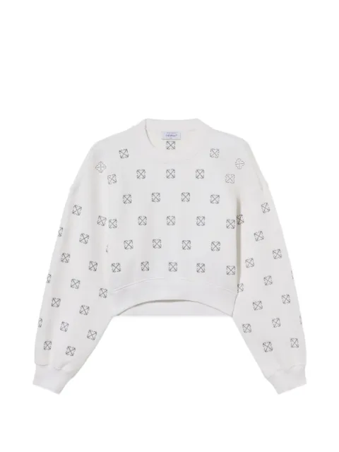 Off-White lurex Little Arrows sweatshirt