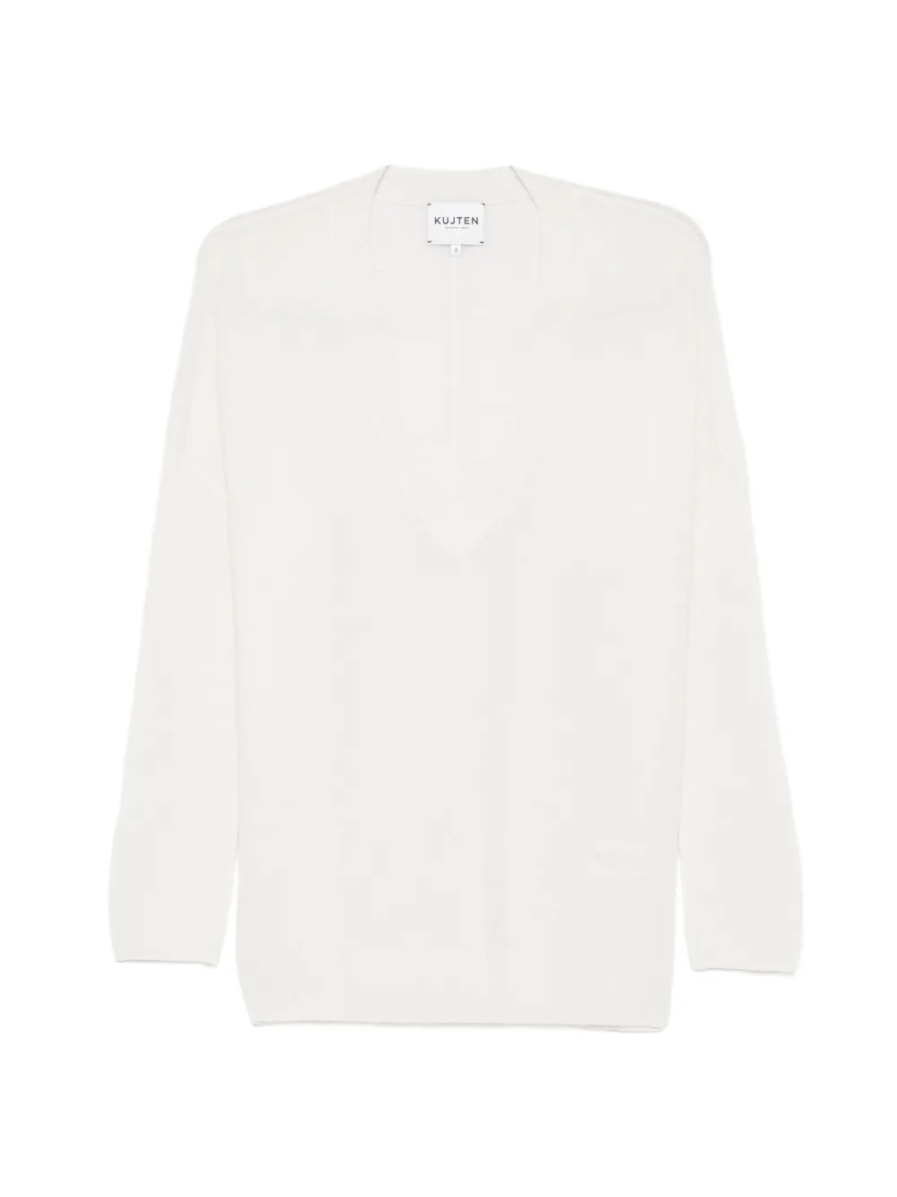 kujten Elena V-neck sweater - Toni neutri