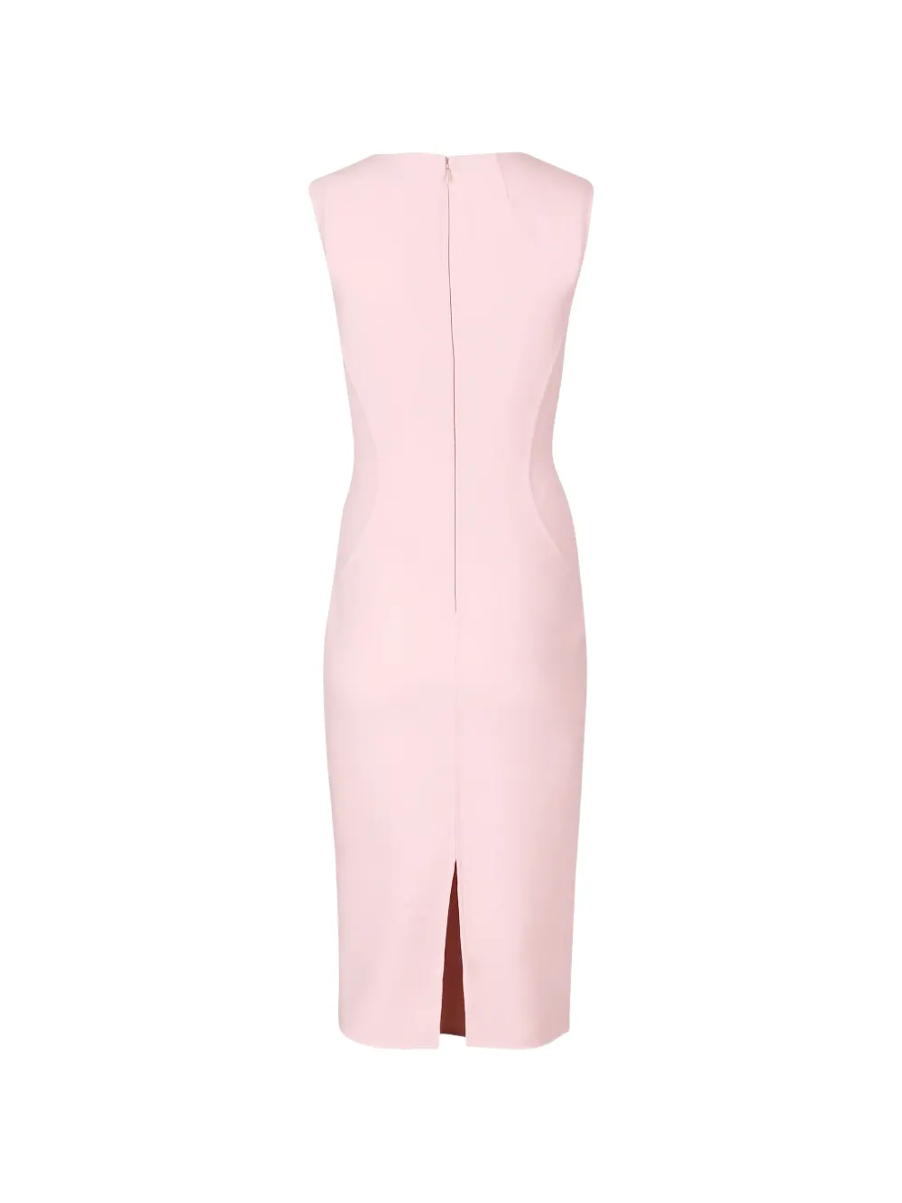Michael Kors Collection Midi-jurk met V-hals Roze