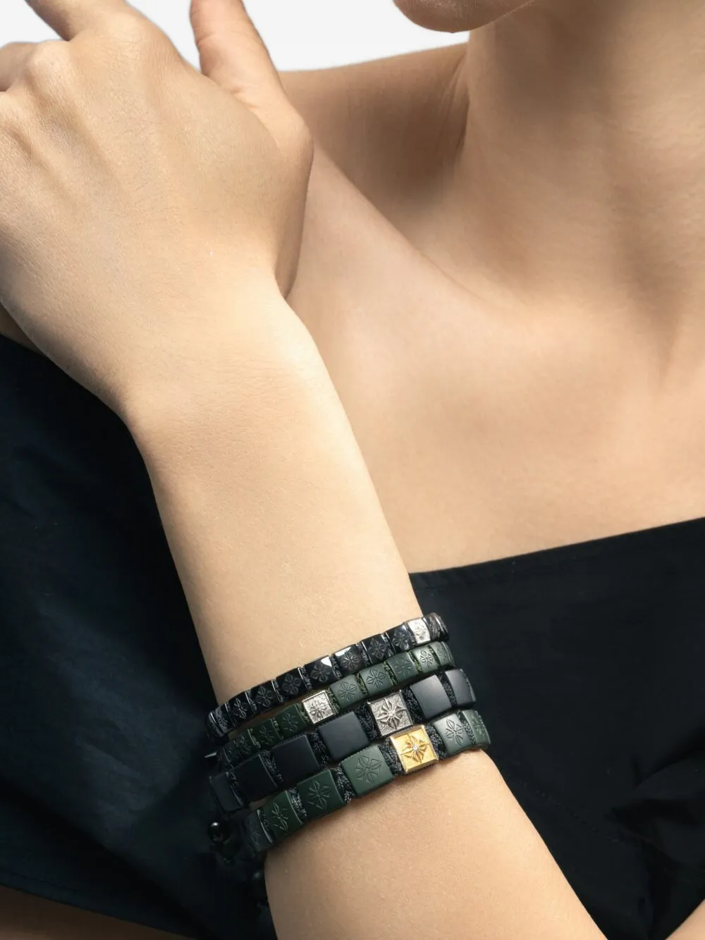 Shamballa Jewels adjustable diamond bracelet - Nero