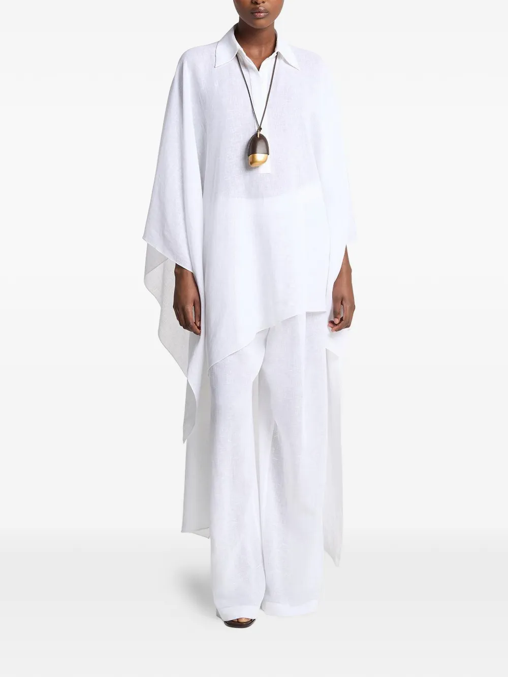 Michael Kors Collection Asymmetrische tuniek Wit