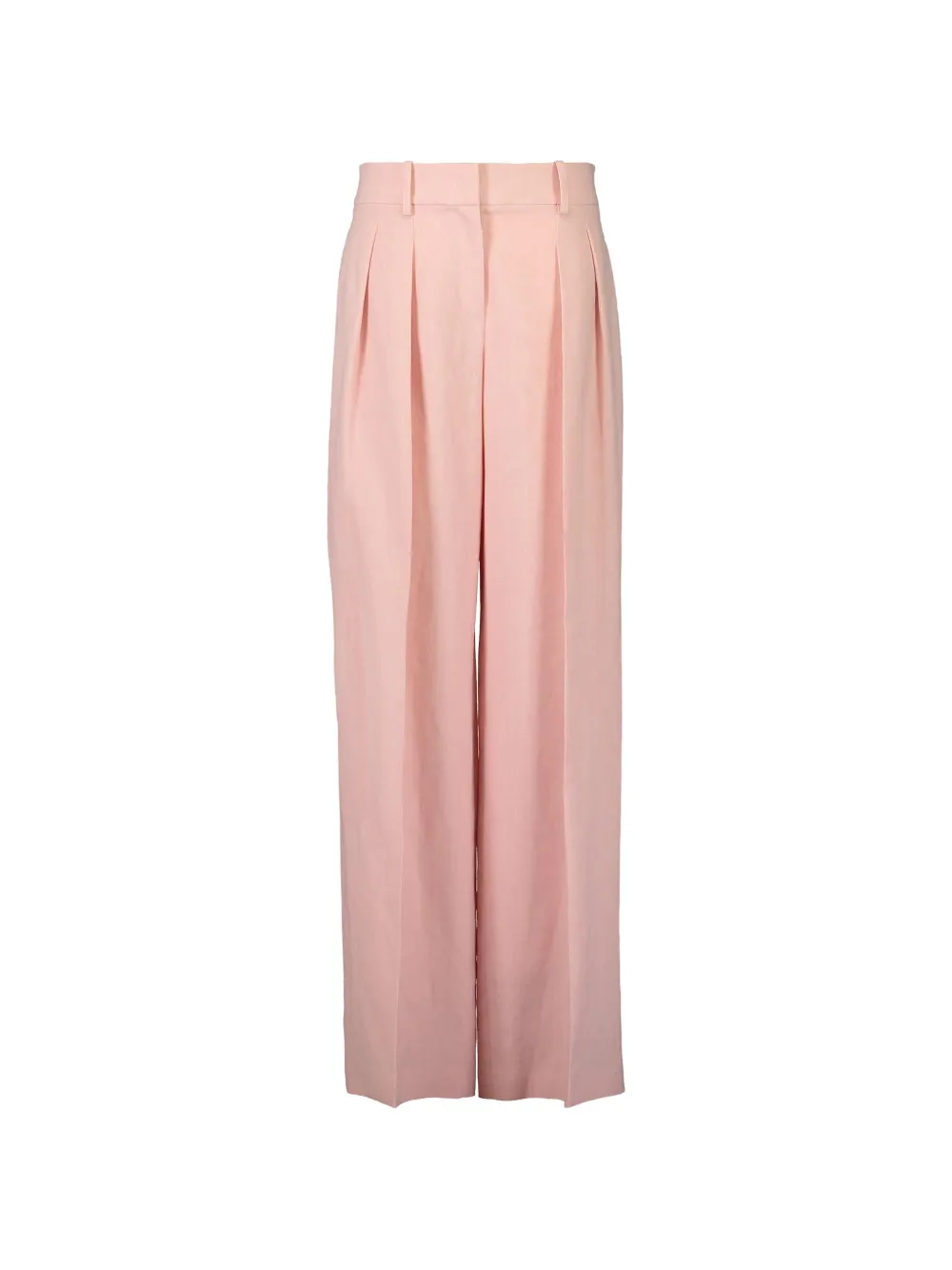 Michael Kors Pleated Palazzo Pants In Pink