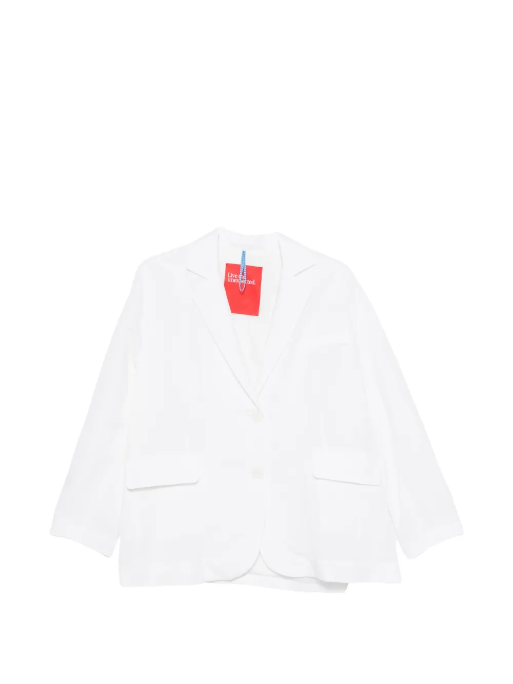 Merci single-breasted notched-lapels blazer - Weiß