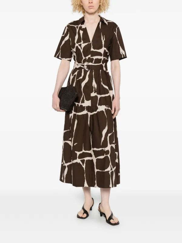 drape dress midi Averie