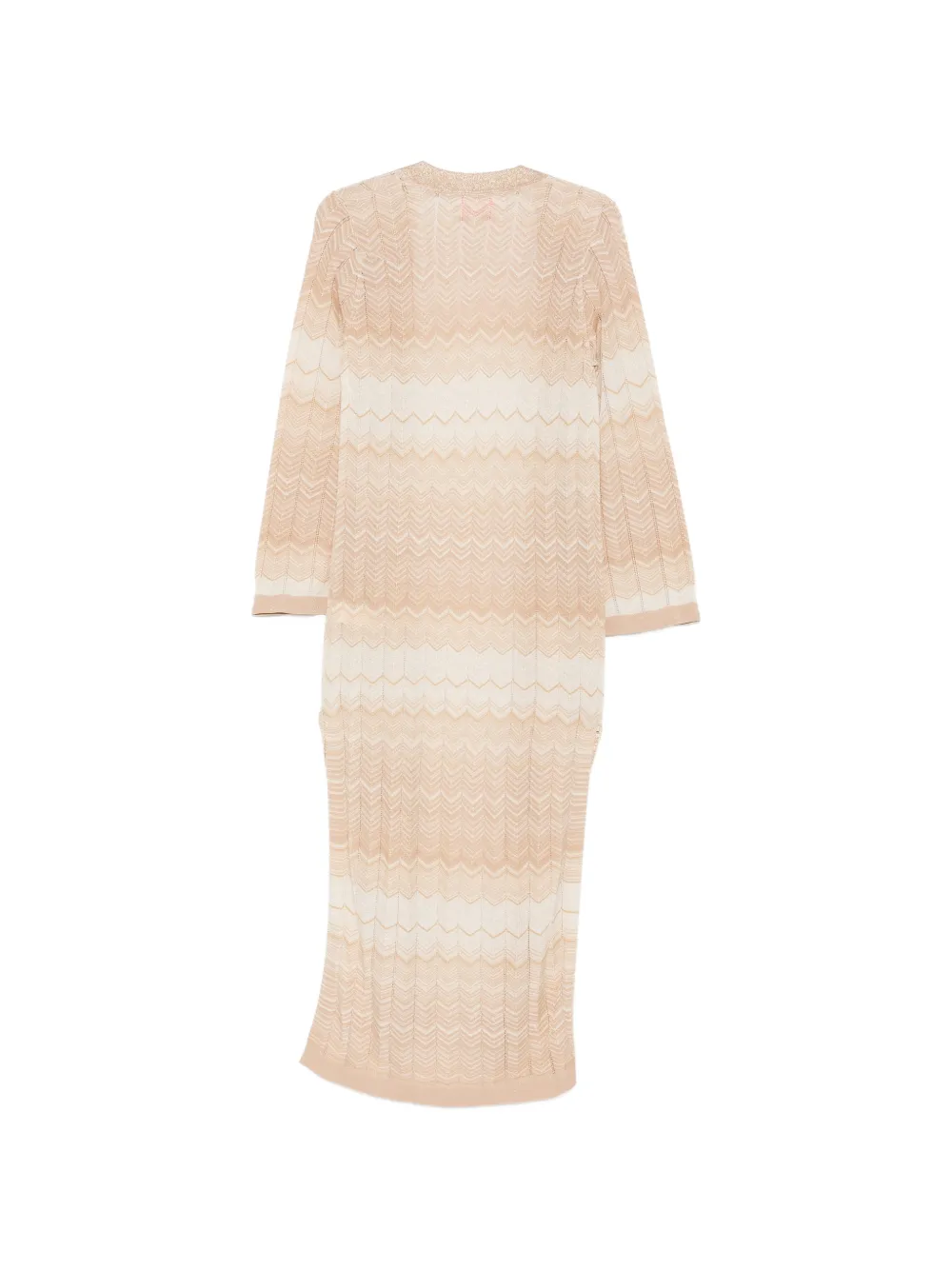 MC2 Saint Barth Vest met zigzag patroon Beige