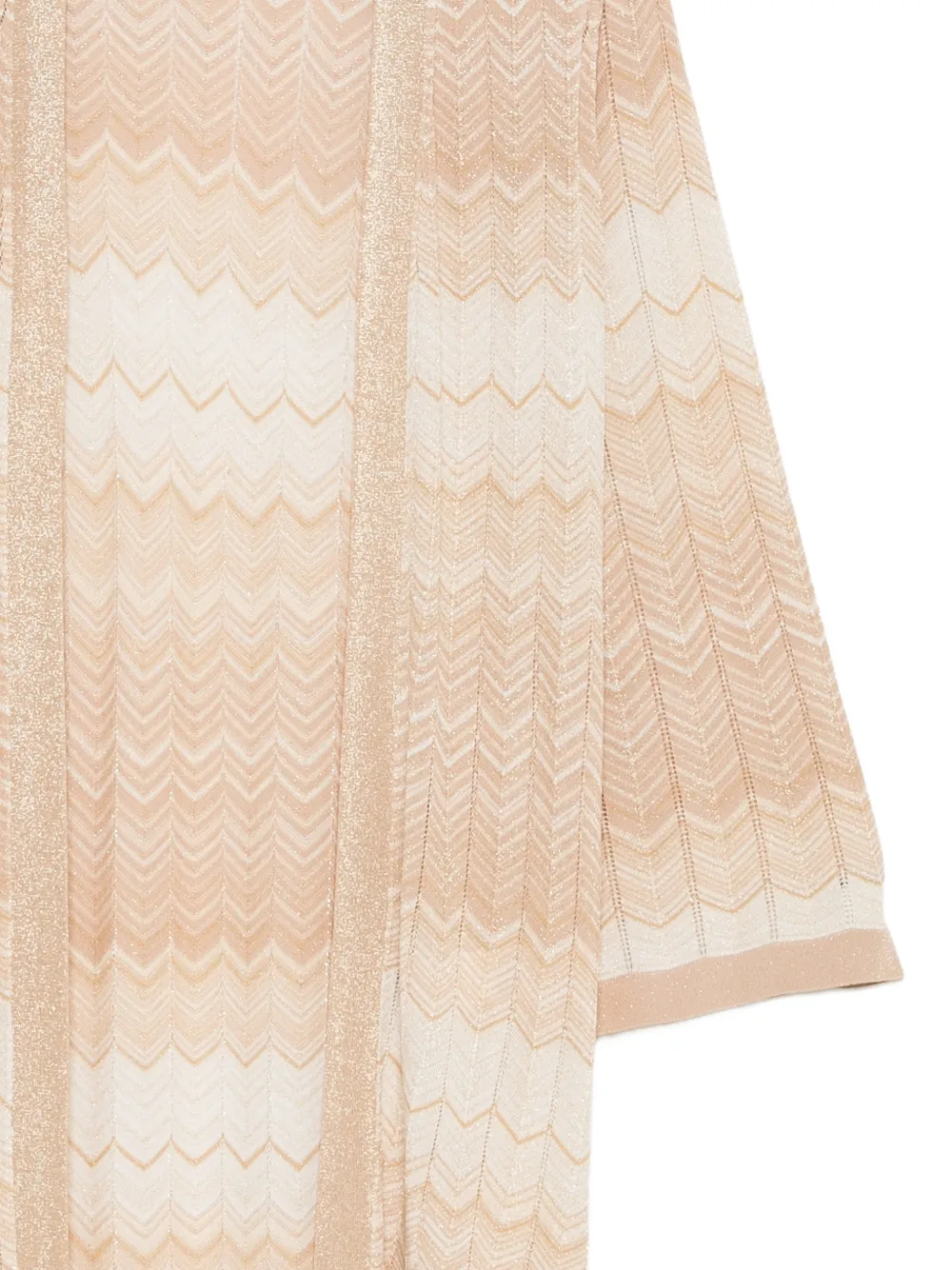 MC2 Saint Barth Vest met zigzag patroon Beige