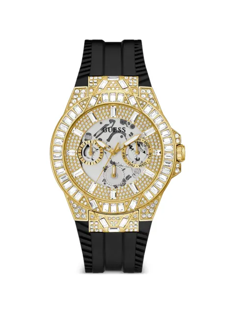 GUESS USA crystal-embellished 44mm watch