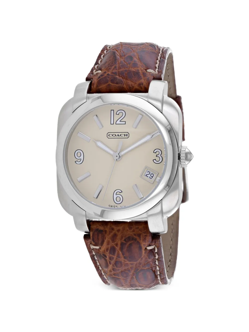 Coach logo-detail 44mm watch - Toni neutri