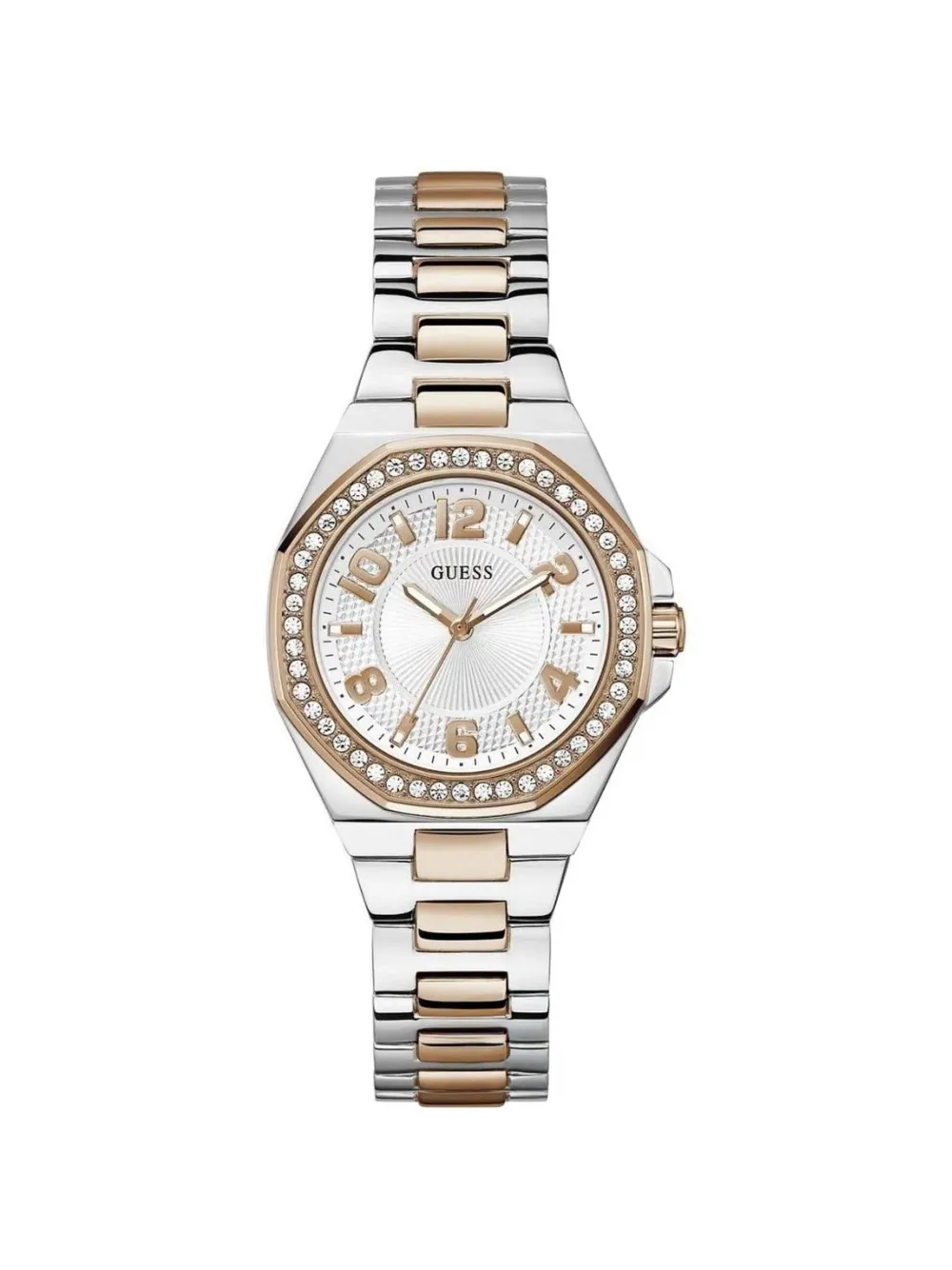 GUESS USA crystal-embellished 34mm watch - Argento
