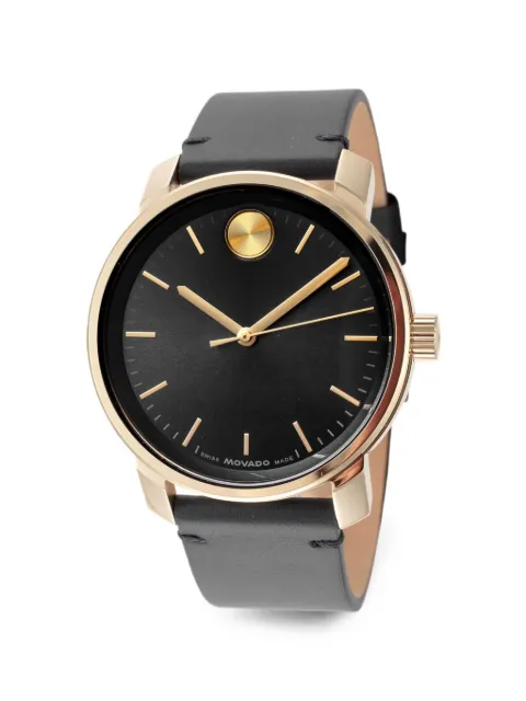 Movado Trend 41mm leather watch