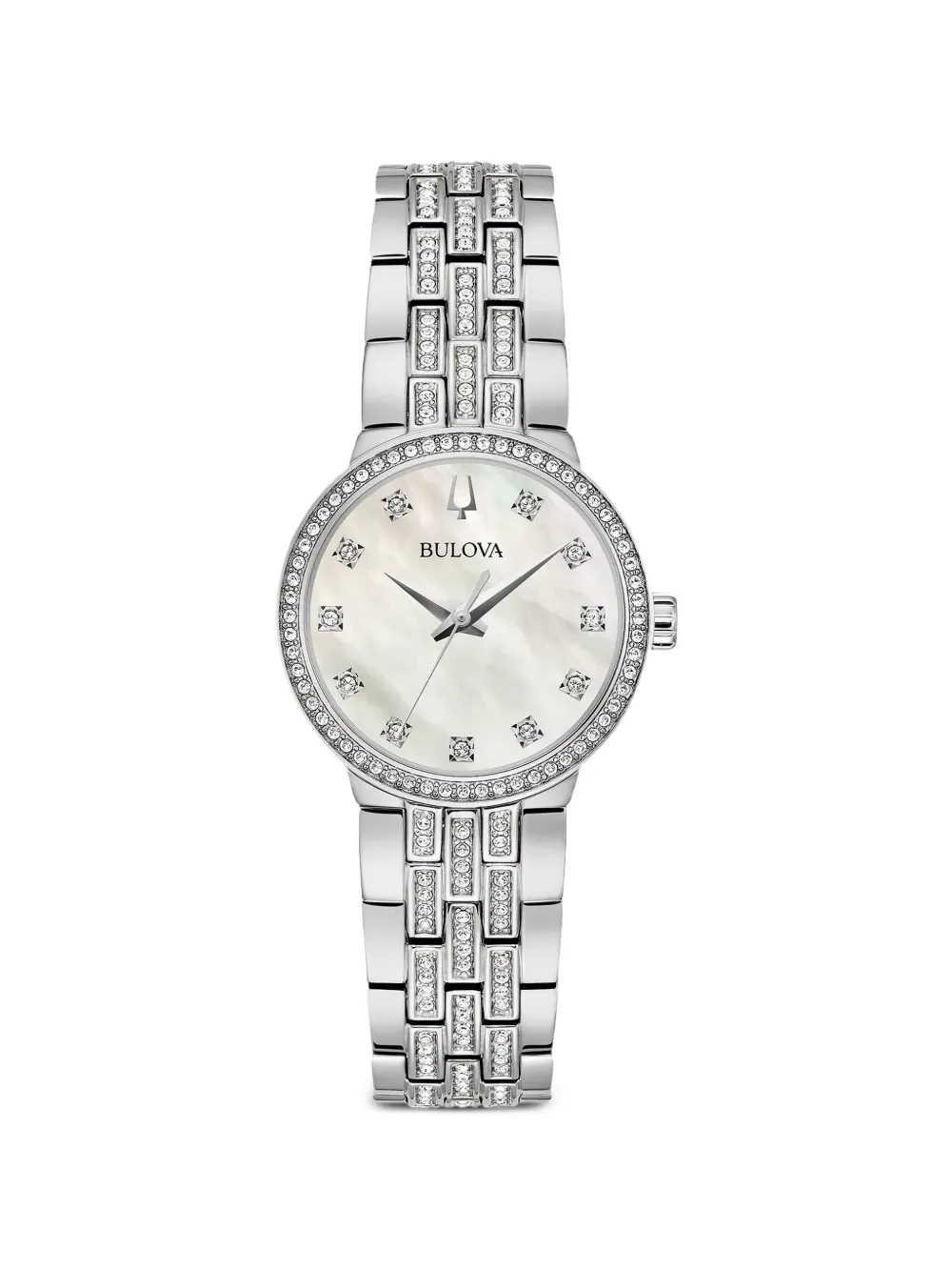 Bulova round-frame 27mm watch - Bianco