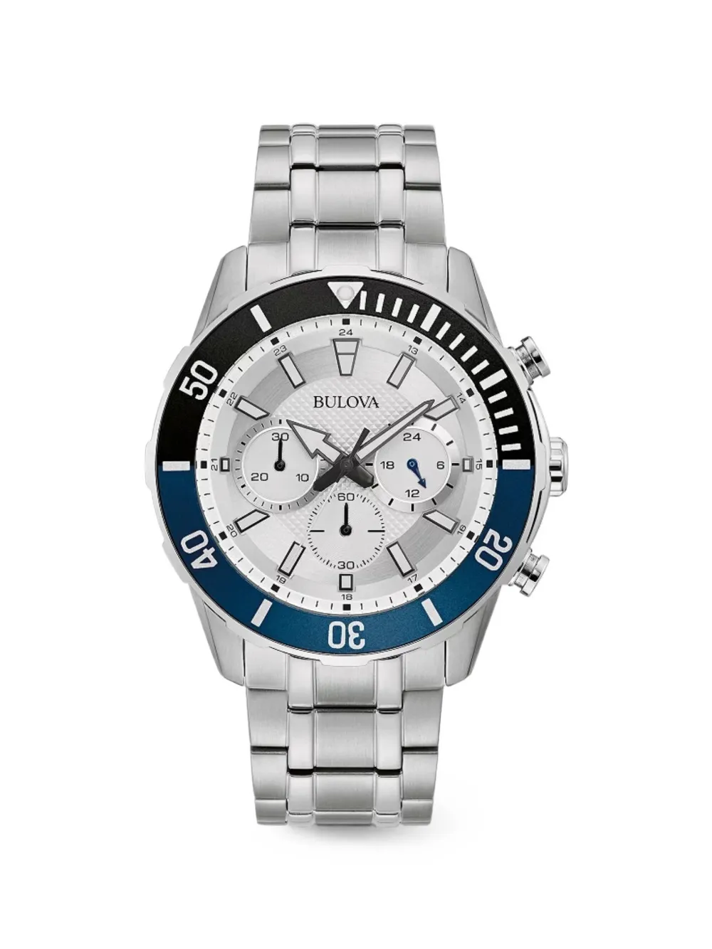 Bulova Classic chronograph 44mm watch - Silber