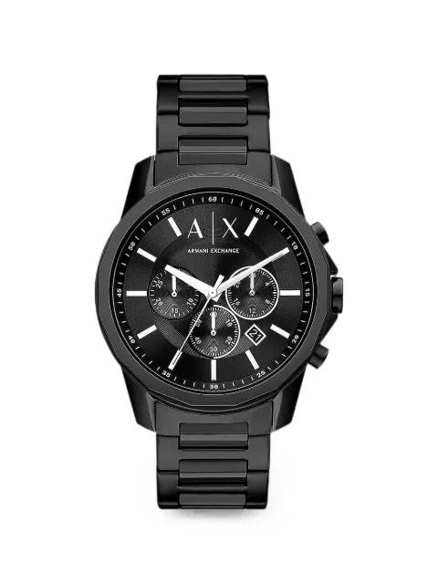 Armani Exchange logo-detail 44mm watch