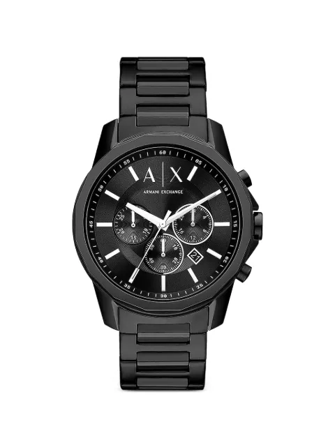 Armani Exchange logo-detail 44mm watch