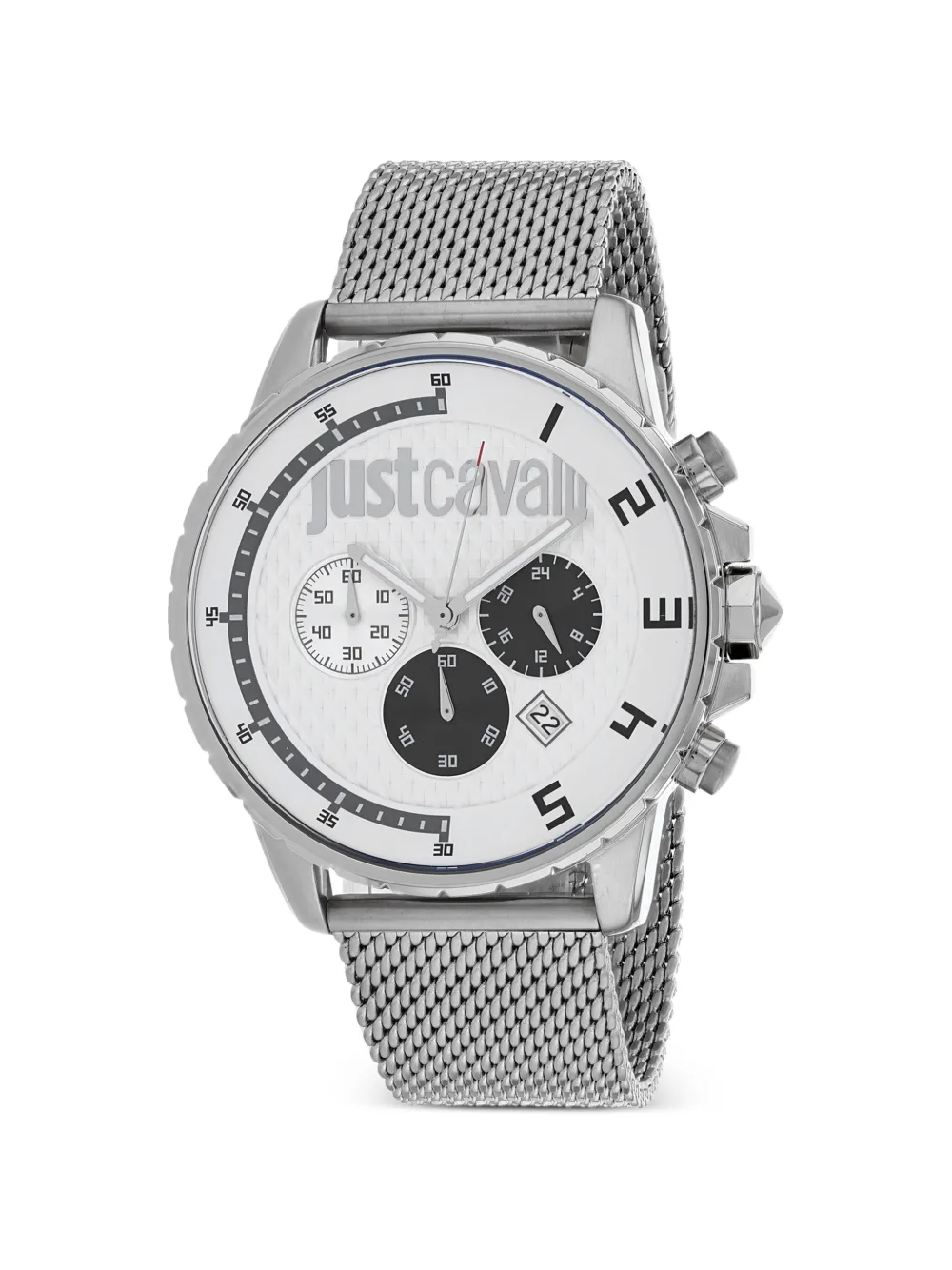 Just Cavalli stainless-steel 44mm watch - Argento