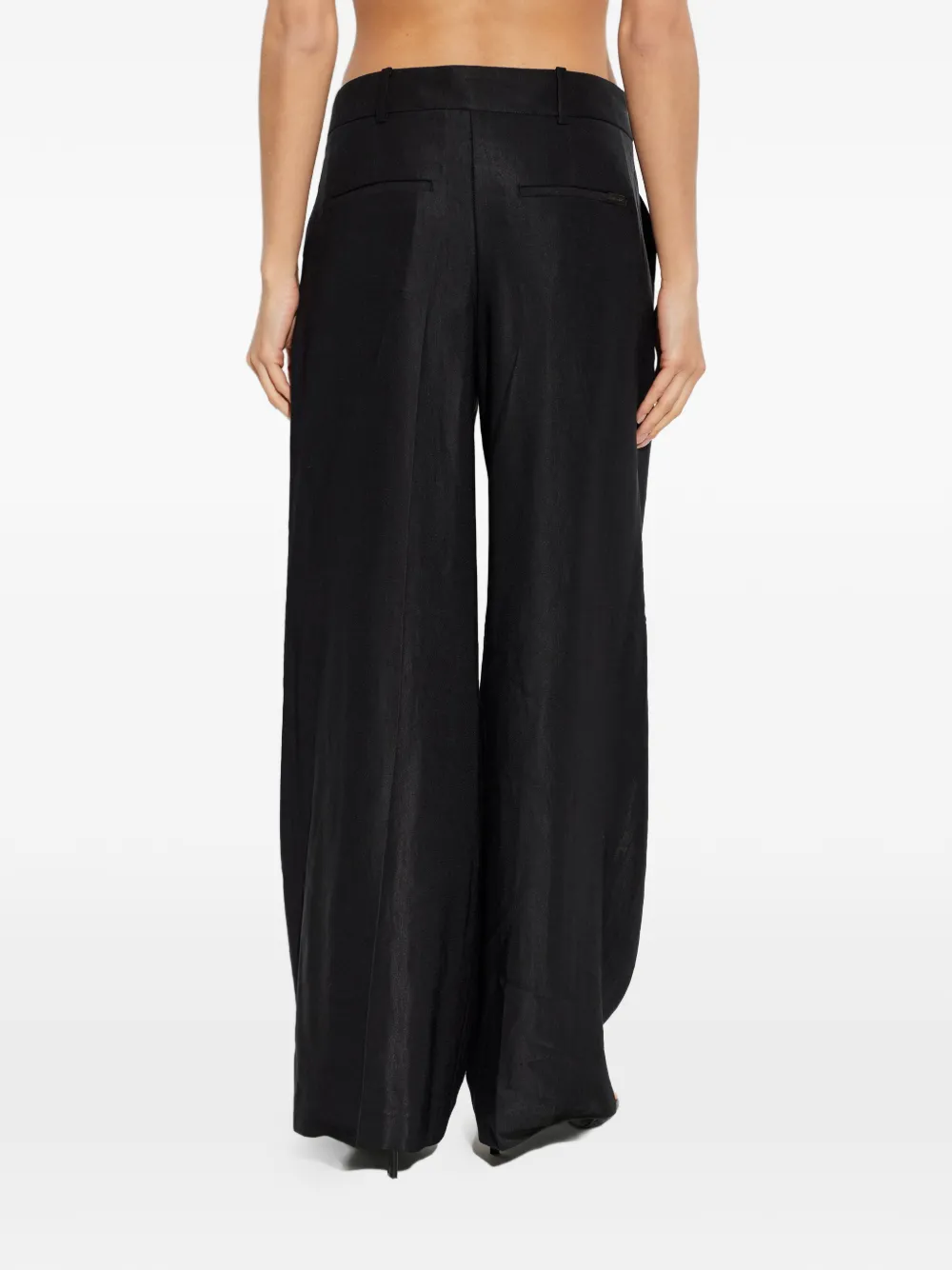 AllSaints Charley geplooide broek Zwart