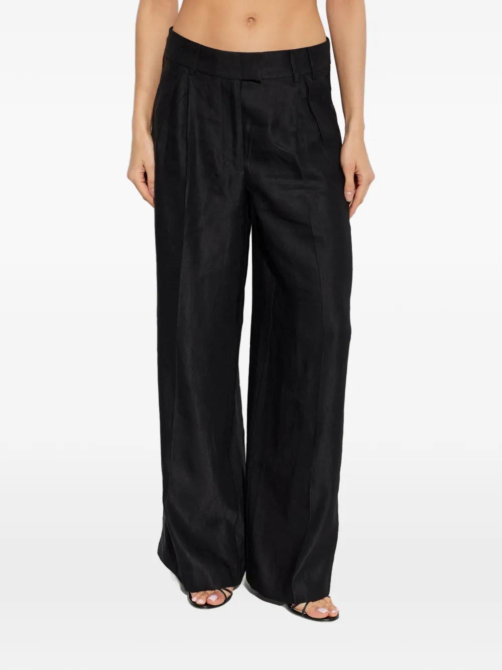 AllSaints Charley geplooide broek Zwart