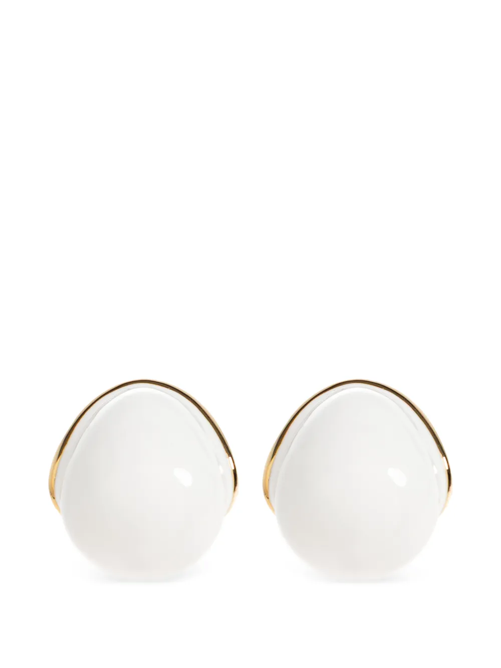 Jacquemus Raisin oval earrings - Bianco