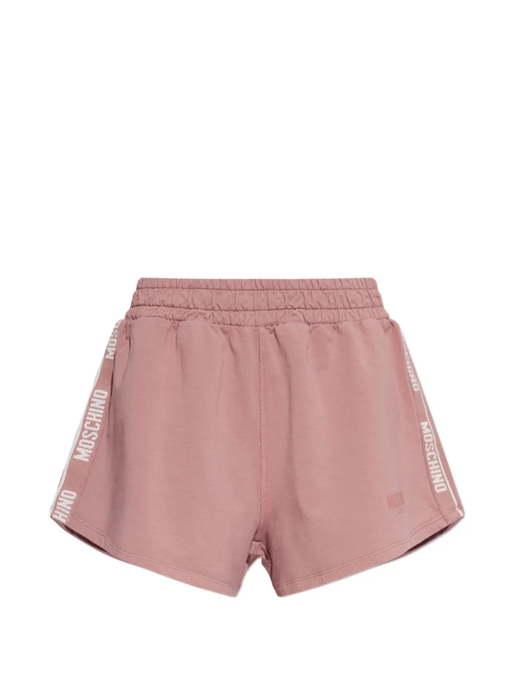 Moschino logo-tape shorts - Rosa