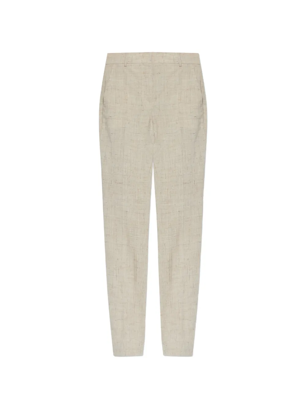 Moschino slub-texture tailored trousers - Toni neutri