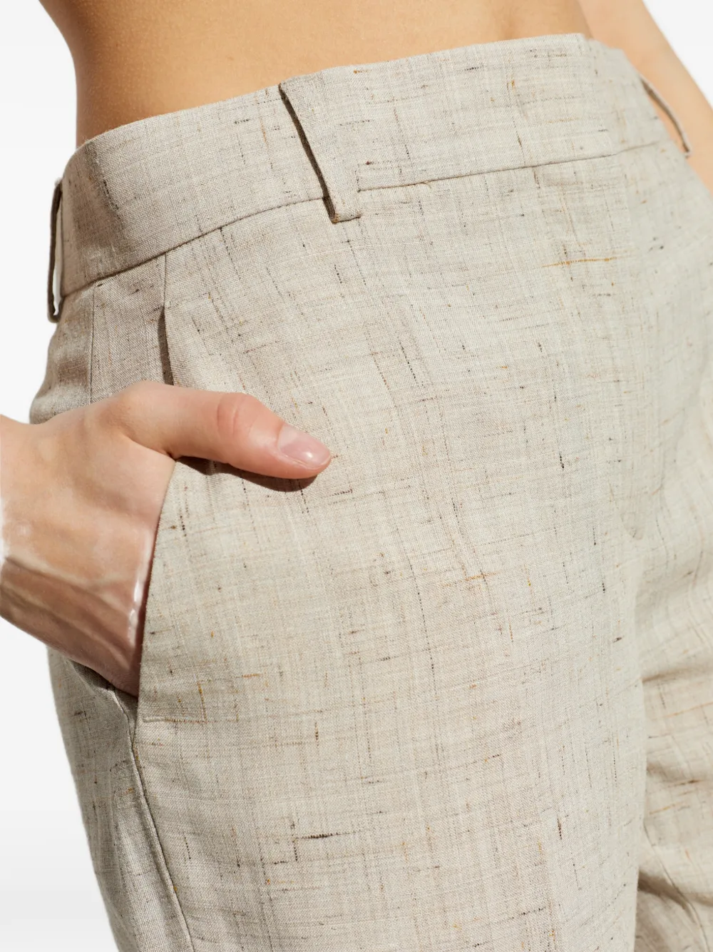 Moschino Cropped broek Beige