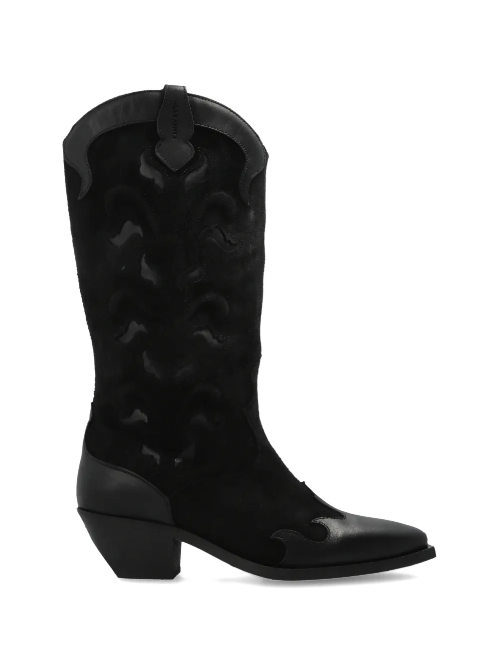 AllSaints Dolly laarzen met vlammenpatch Zwart