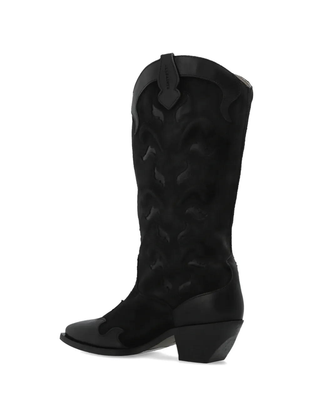 AllSaints Dolly laarzen met vlammenpatch Zwart