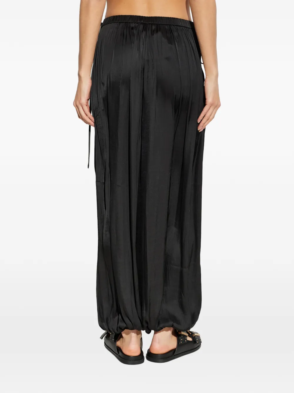 AllSaints Eshe broek met trekkoordtaille Zwart