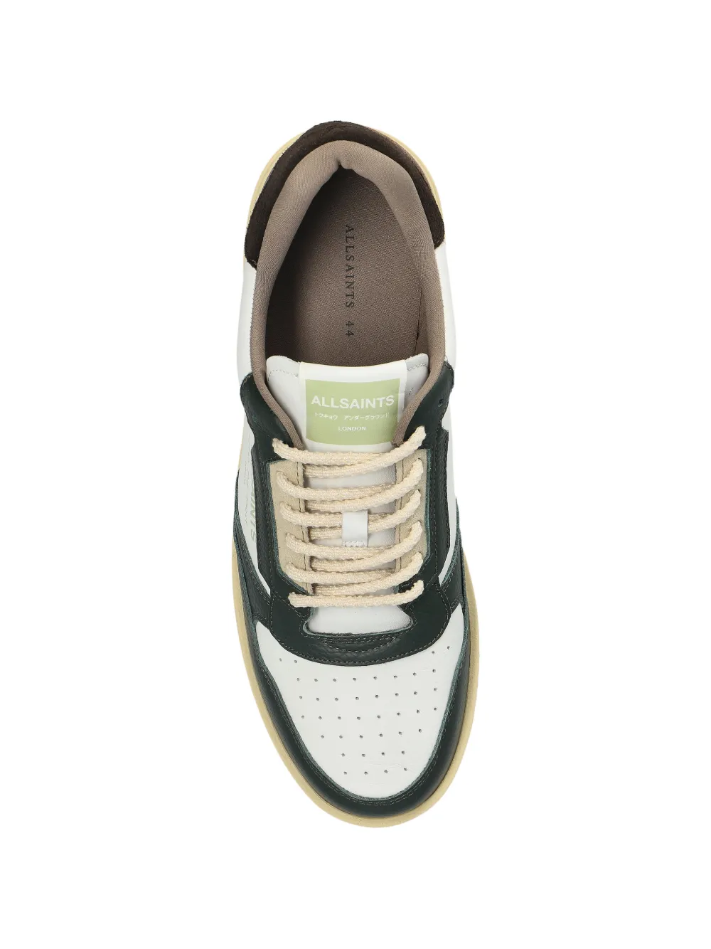 AllSaints Regan leren sneakers Wit