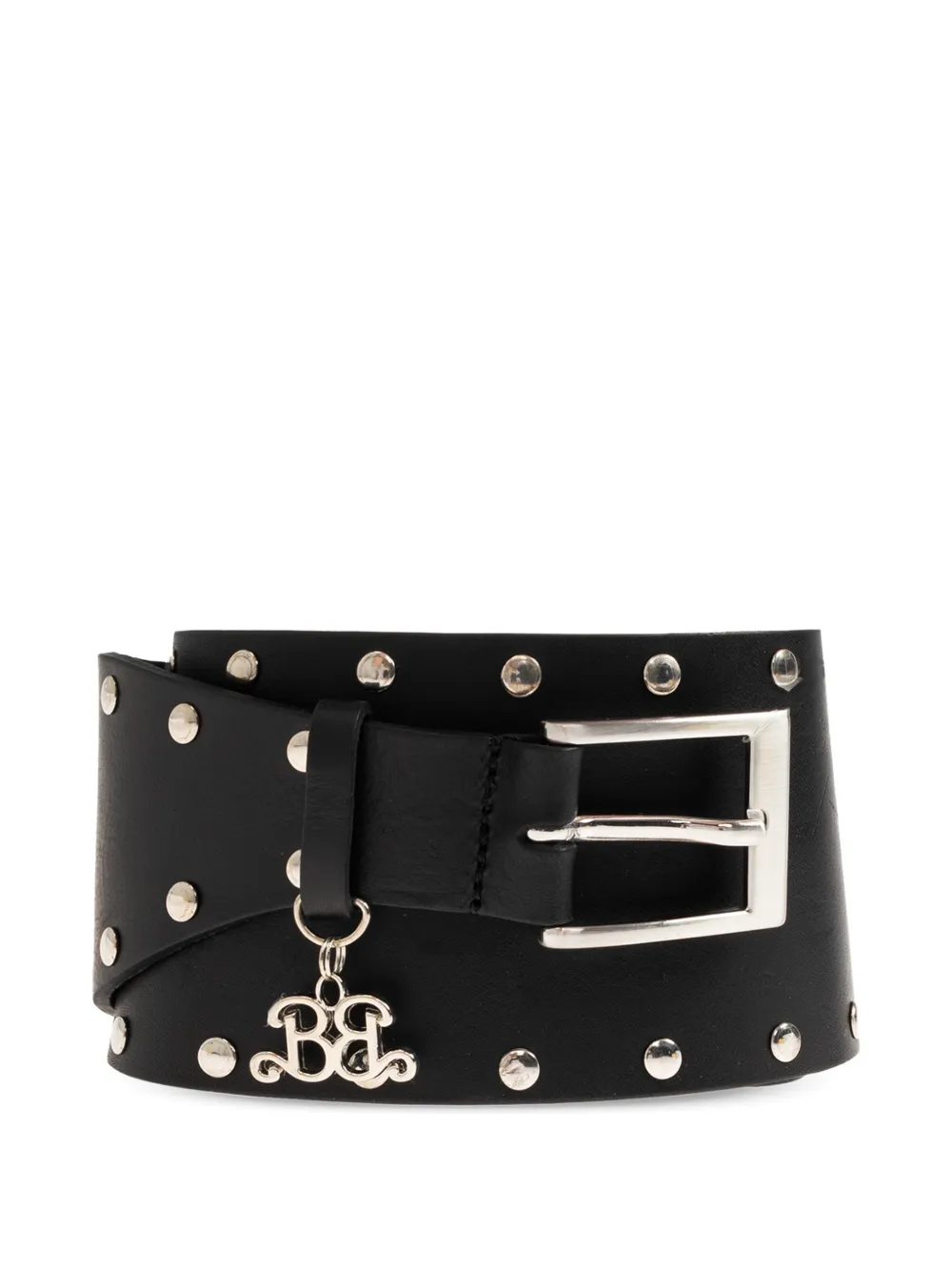 Gestuz studded leather belt - Nero
