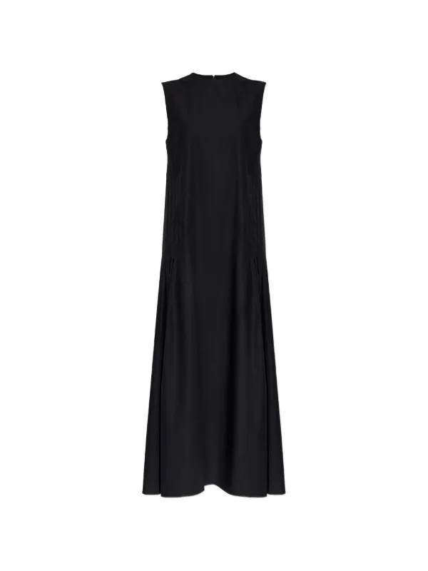 Studio Nicholson Pleated A-line Dress in Black