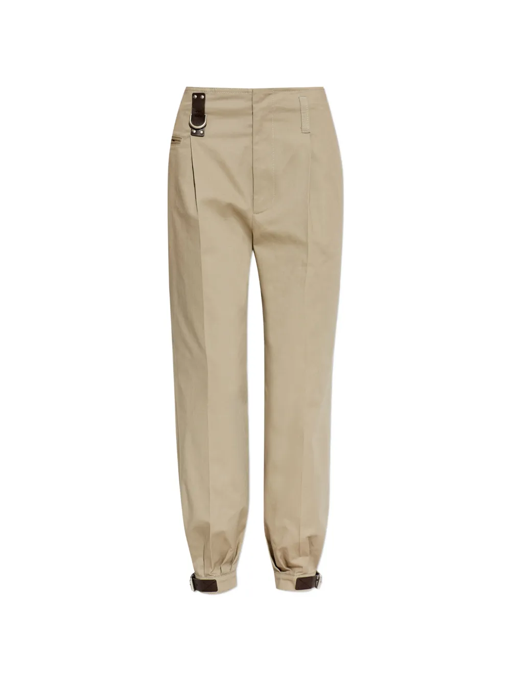 Moschino buckle-cuff trousers - Toni neutri