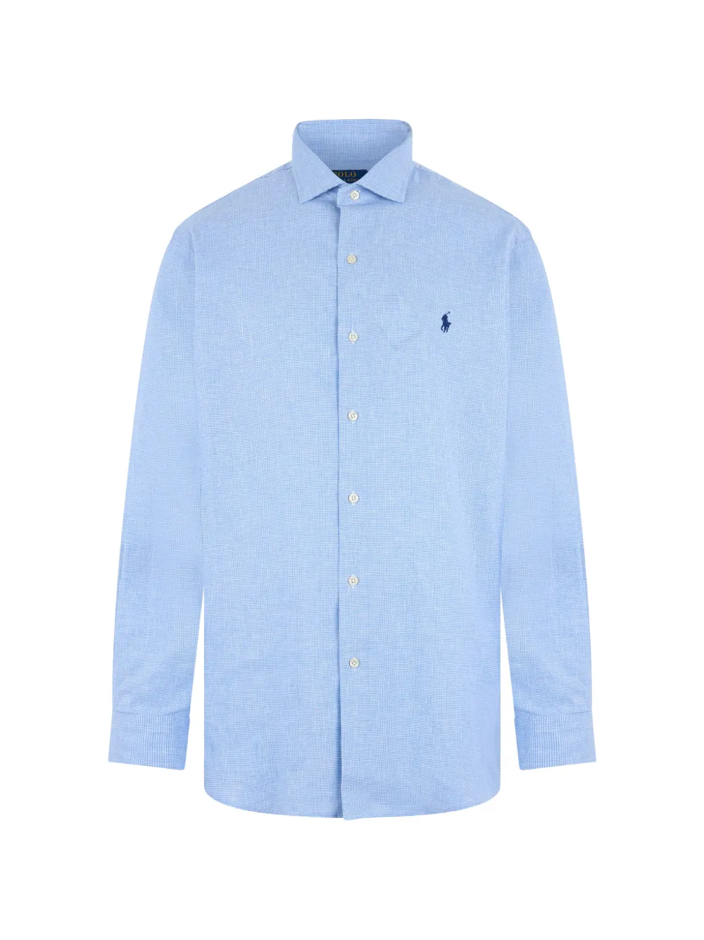 Polo Ralph Lauren embroidered-logo long-sleeve shirt - Blau