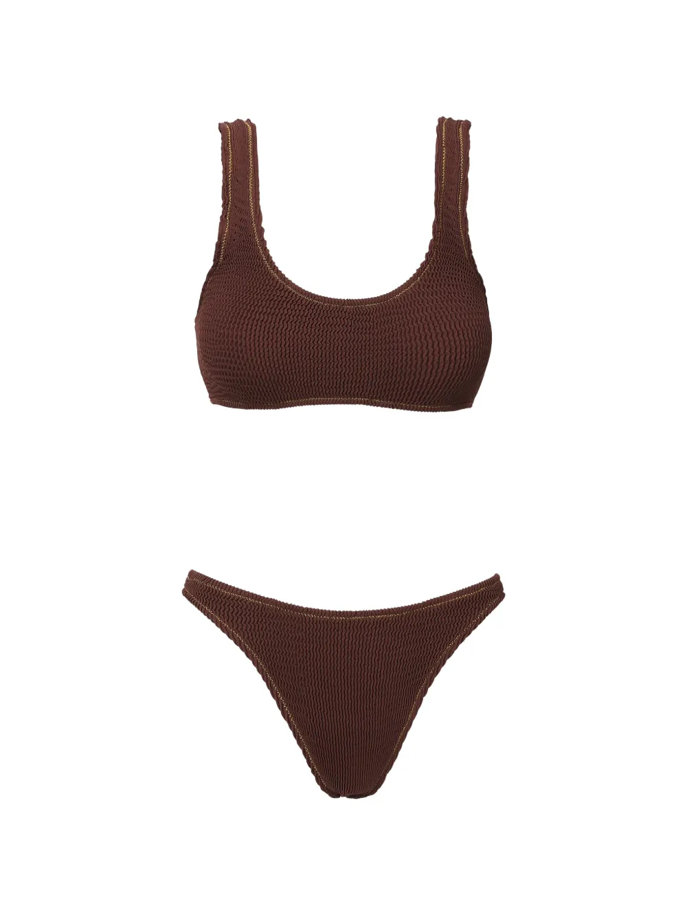 SOFIA ERHAN scoop bikini set - Marrone
