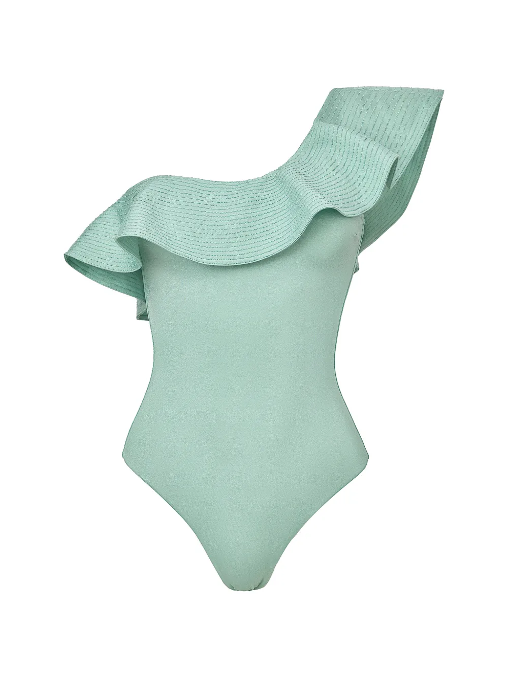 SOFIA ERHAN Grace ruffled swimsuit - Verde