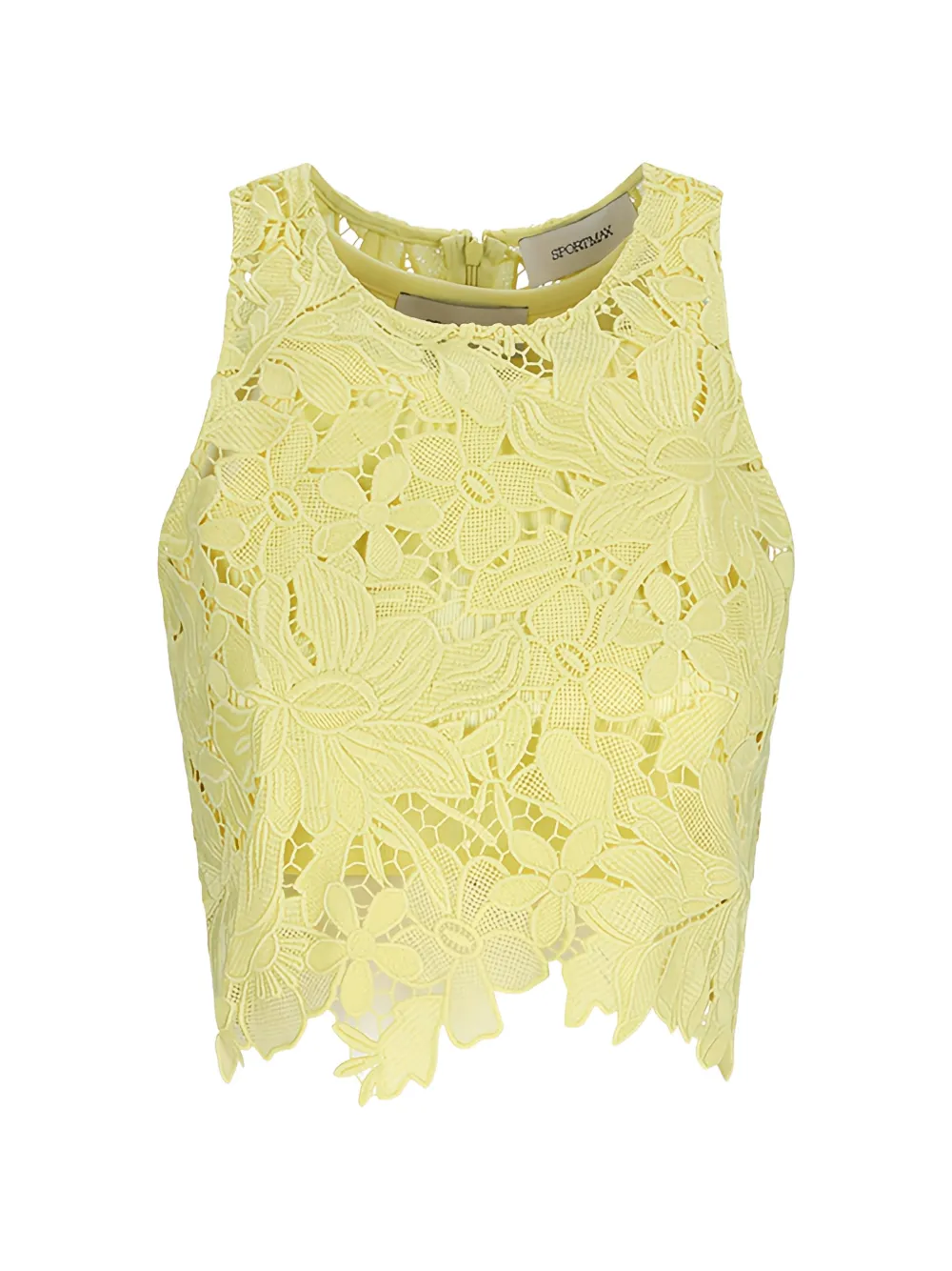 Sportmax macramé top - Giallo
