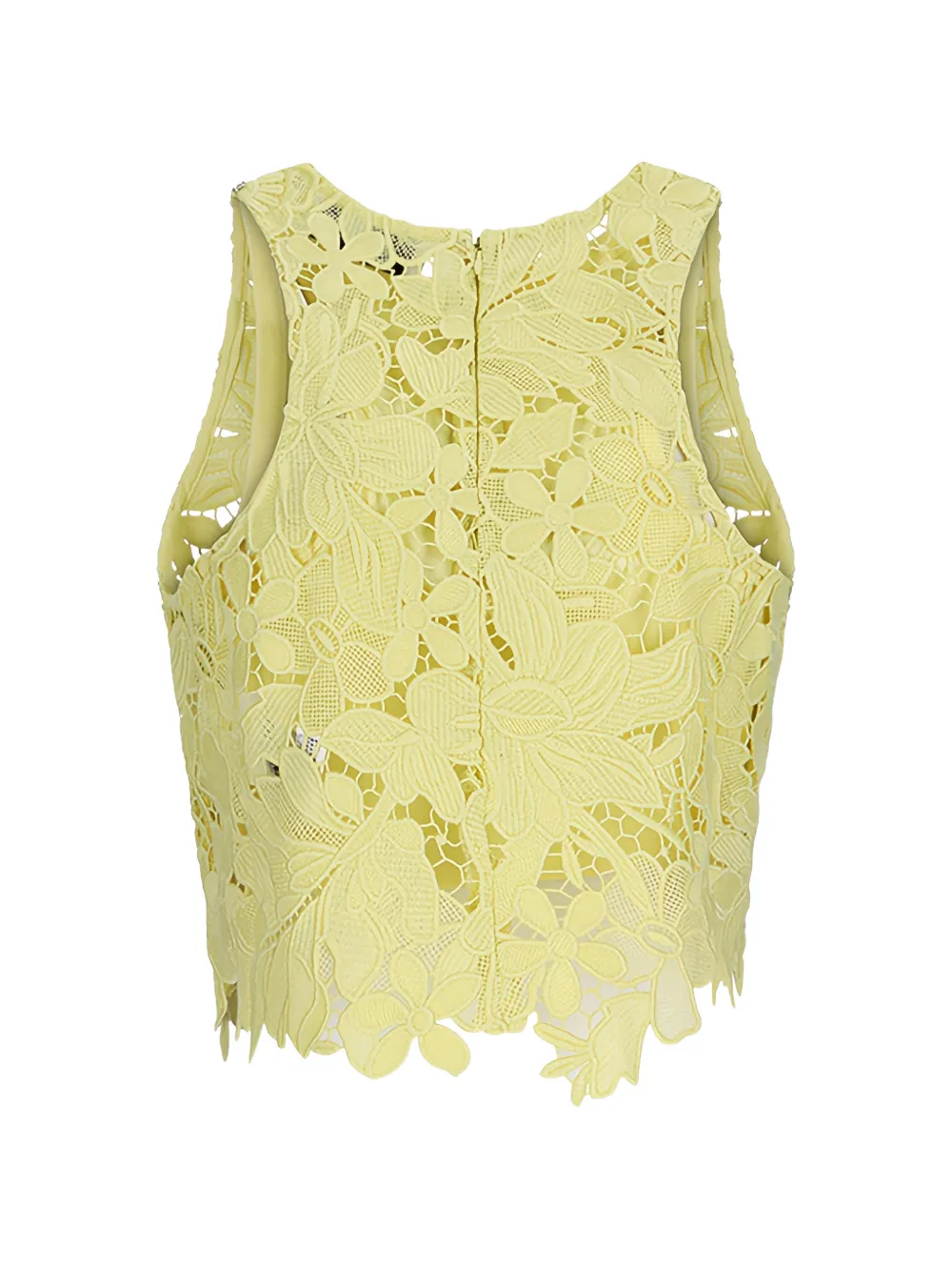 Sportmax Macramé top Geel
